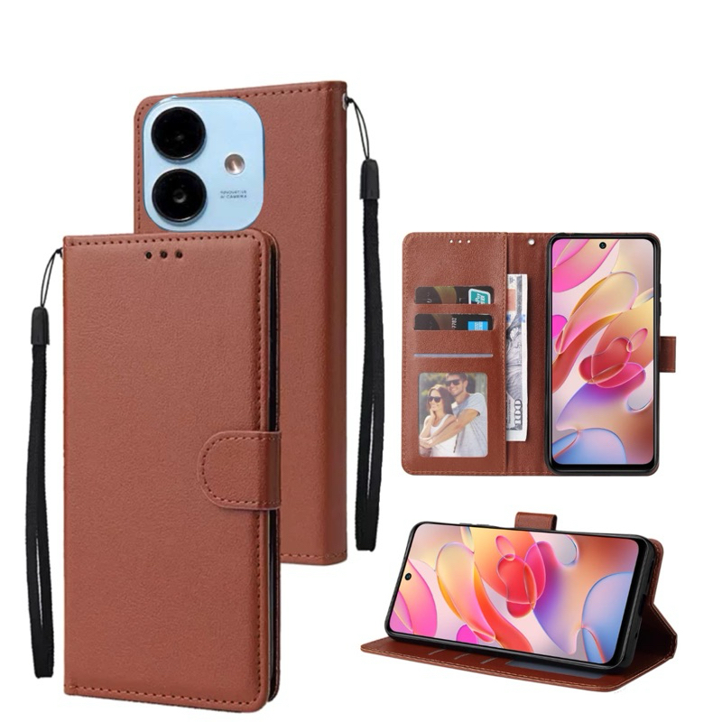 Flip Wallet Oppo A3X A3 Pro Reno 12F Reno 12 5G Reno 12 Pro Flip Case Wallet Kulit Flip Cover Dompet