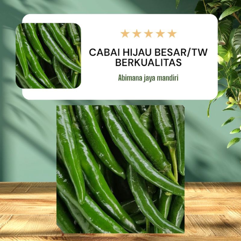 

CABE CABAI BESAR HIJAU TW 250G 500G 1KG.