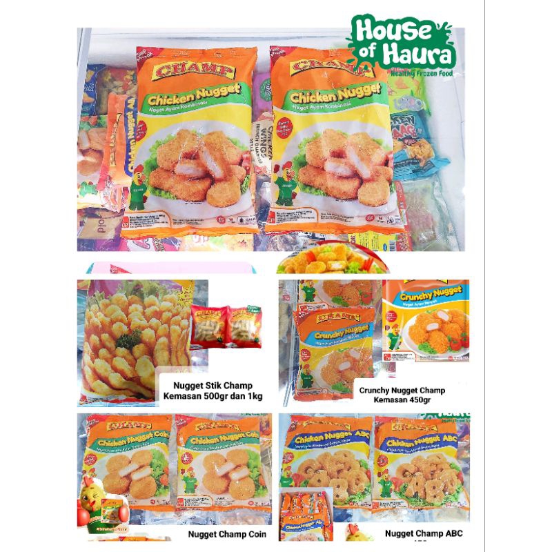 

Nugget Champ / Champ nugget original / Champ stik / Champ abc / Champ coin / Champ crumble crispy