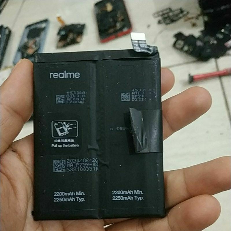 baterai bekas ori realme 7 pro