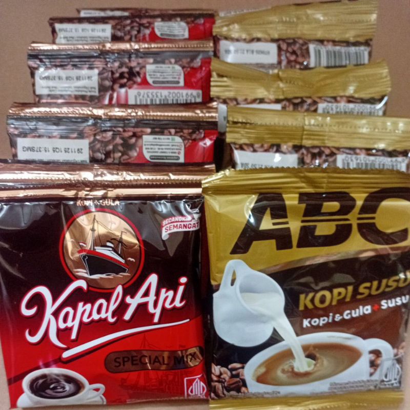 

Kopi Kapal Api Mix / ABC Susu 1 renceng/10bgs