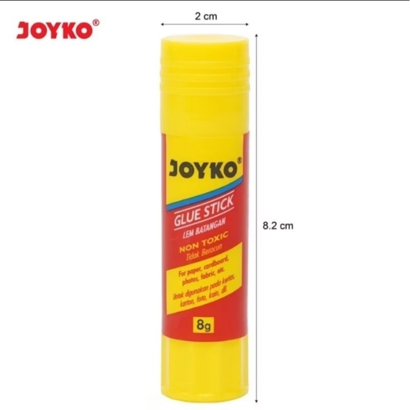 

GLUE STICK/LEM BATANGAN/LEM KERTAS JOYKO 8 GRAM