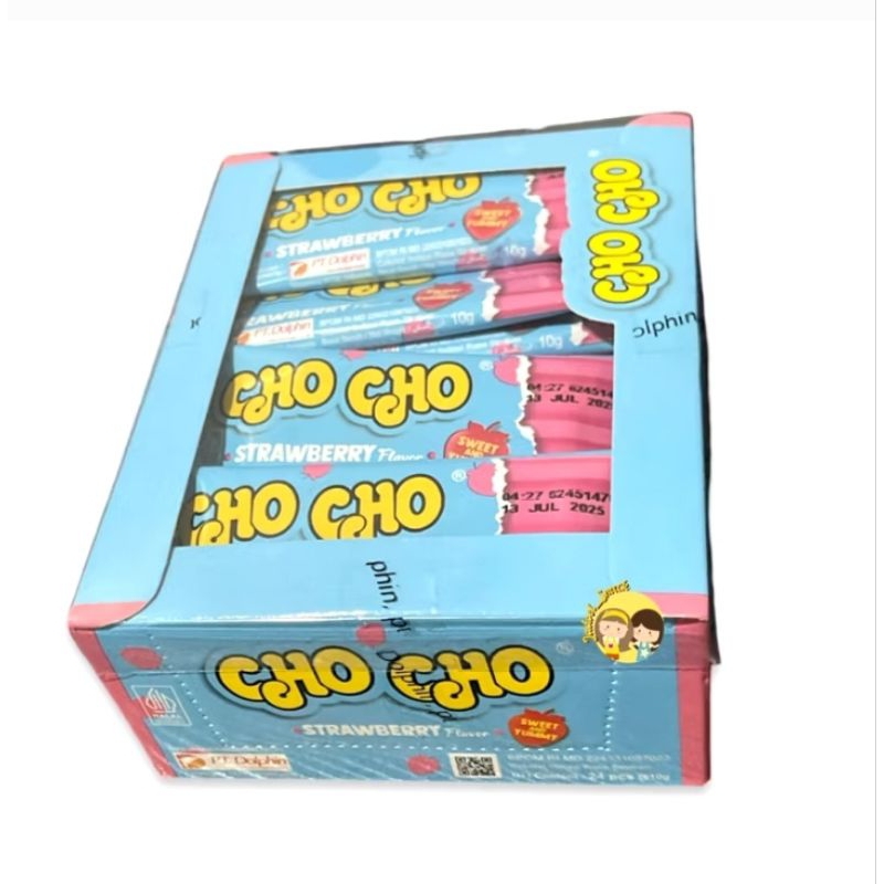 

Cho cho bar Strawberry // coklat batang tinggal hap // harga 1 box isi 24