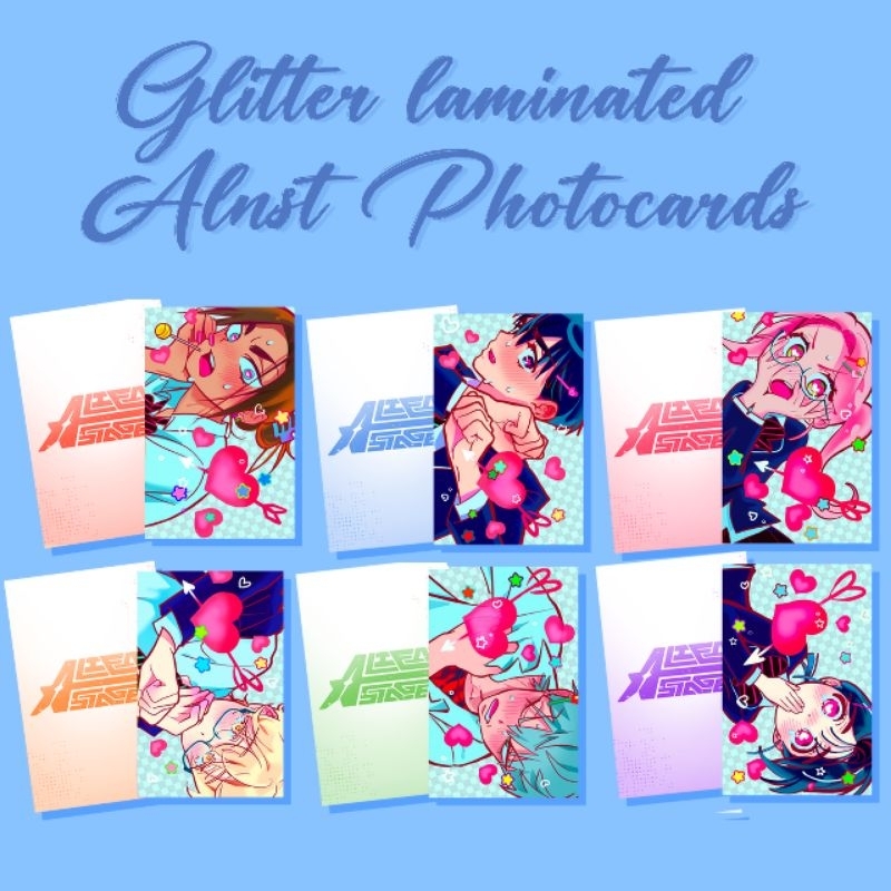 LIMITED cute alienstage glitter photocard (unofficial)