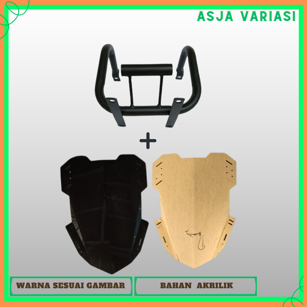 PAKET BREKET VISOR 50 CM NEW MEGAPRO VERZA VISOR MEGAPRO VISOR TOURING