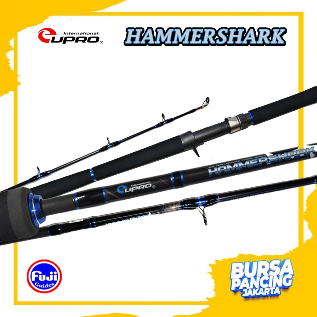 EUPRO Joran Pancing Spinning HAMMER SHARK 562 168cm Carbon Super Ringan Kuat dan Sensitive FUJI Comp