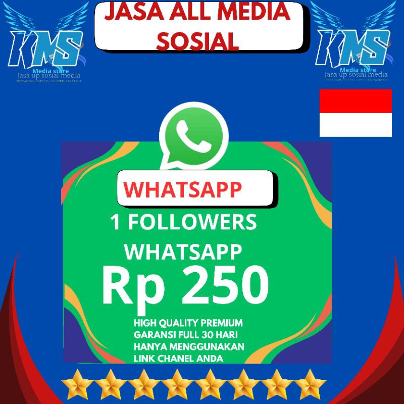 Whatsapp Premium Rp 250||Follower whatsapp||Whatsapp chanel