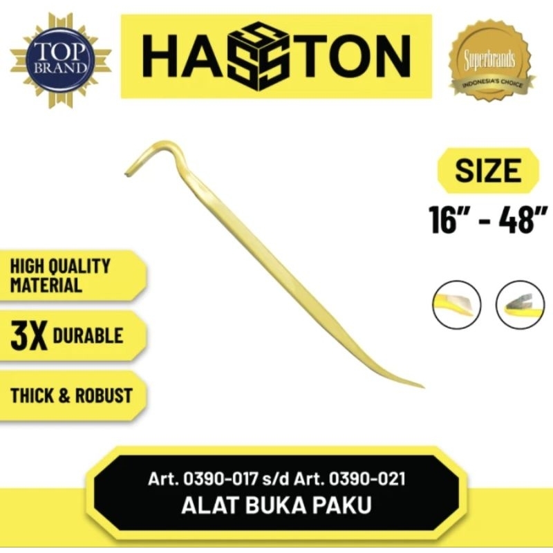 Prohex Hasston Alat Buka Bukaan Paku Linggis 16" 16 inch Heavy Duty