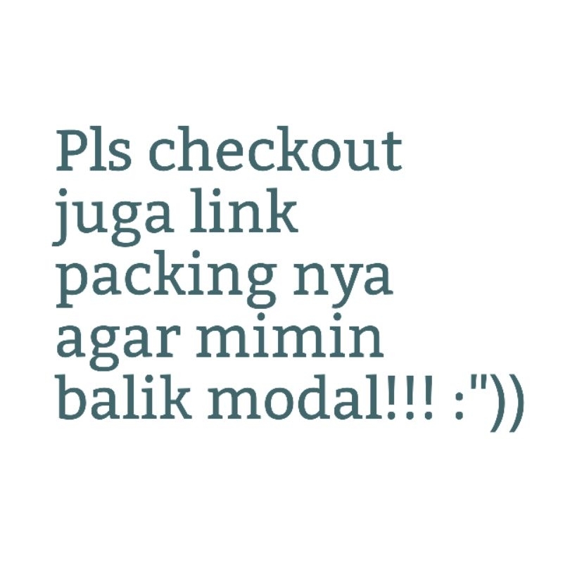 

link packing semua jenis produk