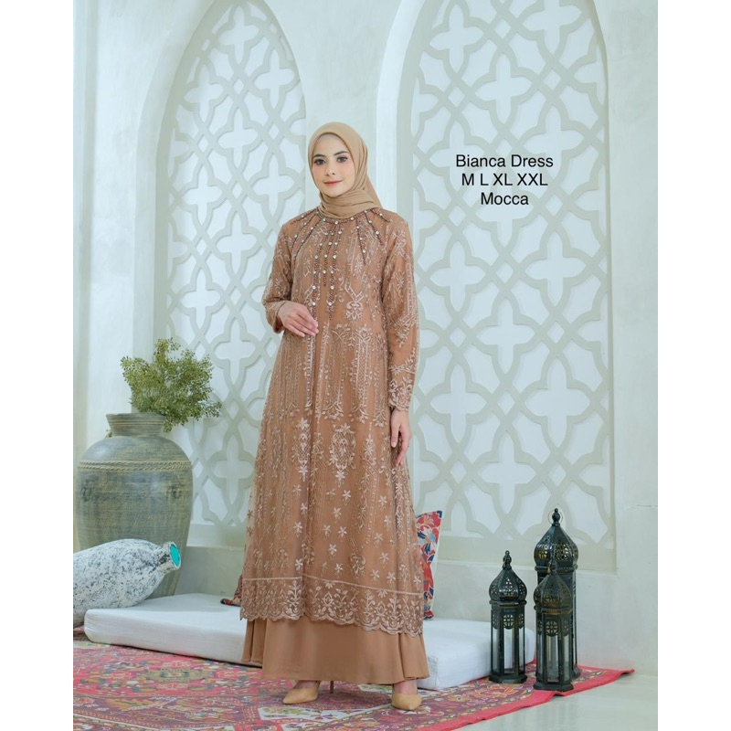 GAMIS BIANCA DRESS PAYET PREMIUM | GAMIS CERUTY MIX PAYET | DRESS PESTA MEWAH | GAMIS MEWAH | GAMIS 