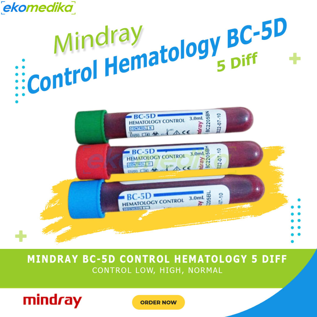 Control Hematology Mindray 5 diff BC-5D Control Low, High, Normal 3ml