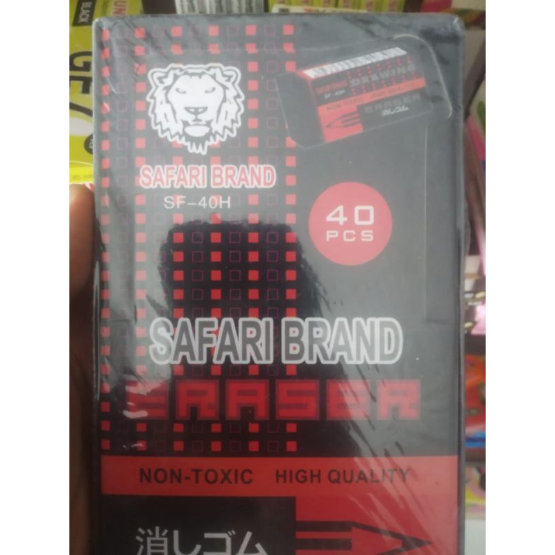 

Penghapus Pencil SAFARI BRAND isi 40pcs