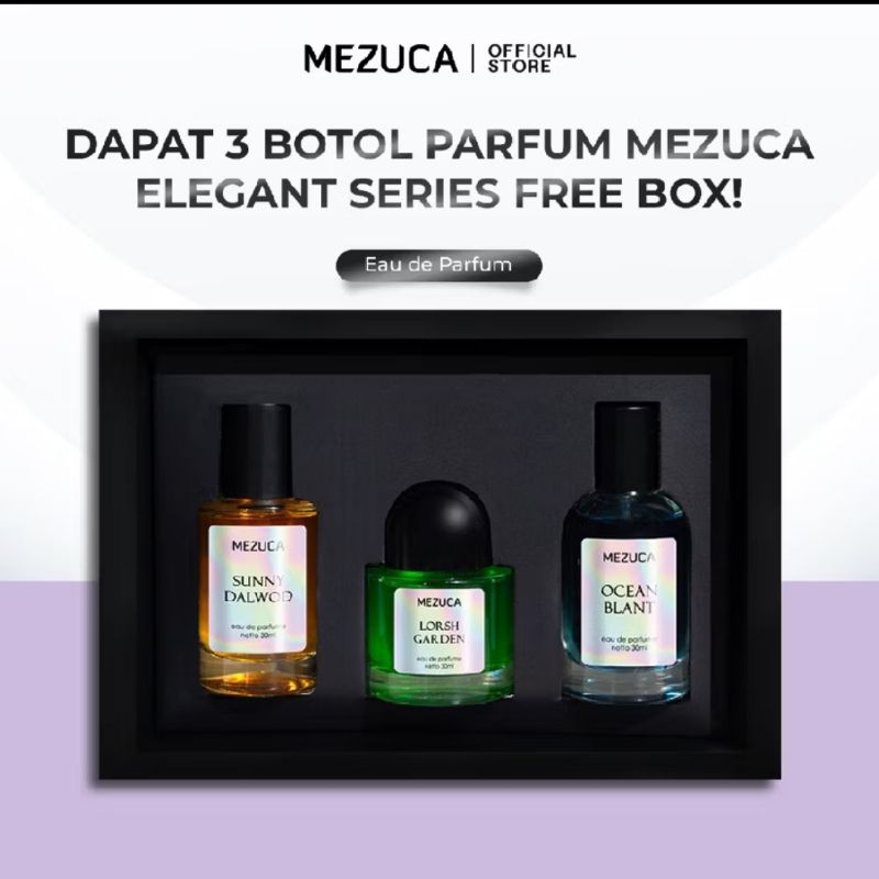 dapat 3 botol parfum Mezuca free exlusive box