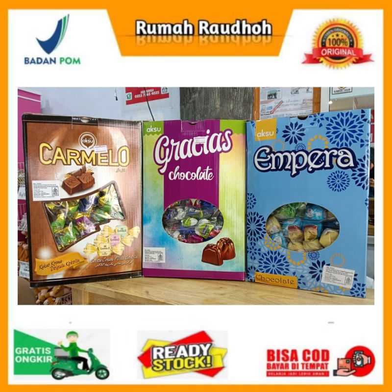 

COKLAT AKSU 1 KG - COKLAT TURKEY CARMELO, GRACIAS, EMPERA OLEH OLEH HAJI & UMROH