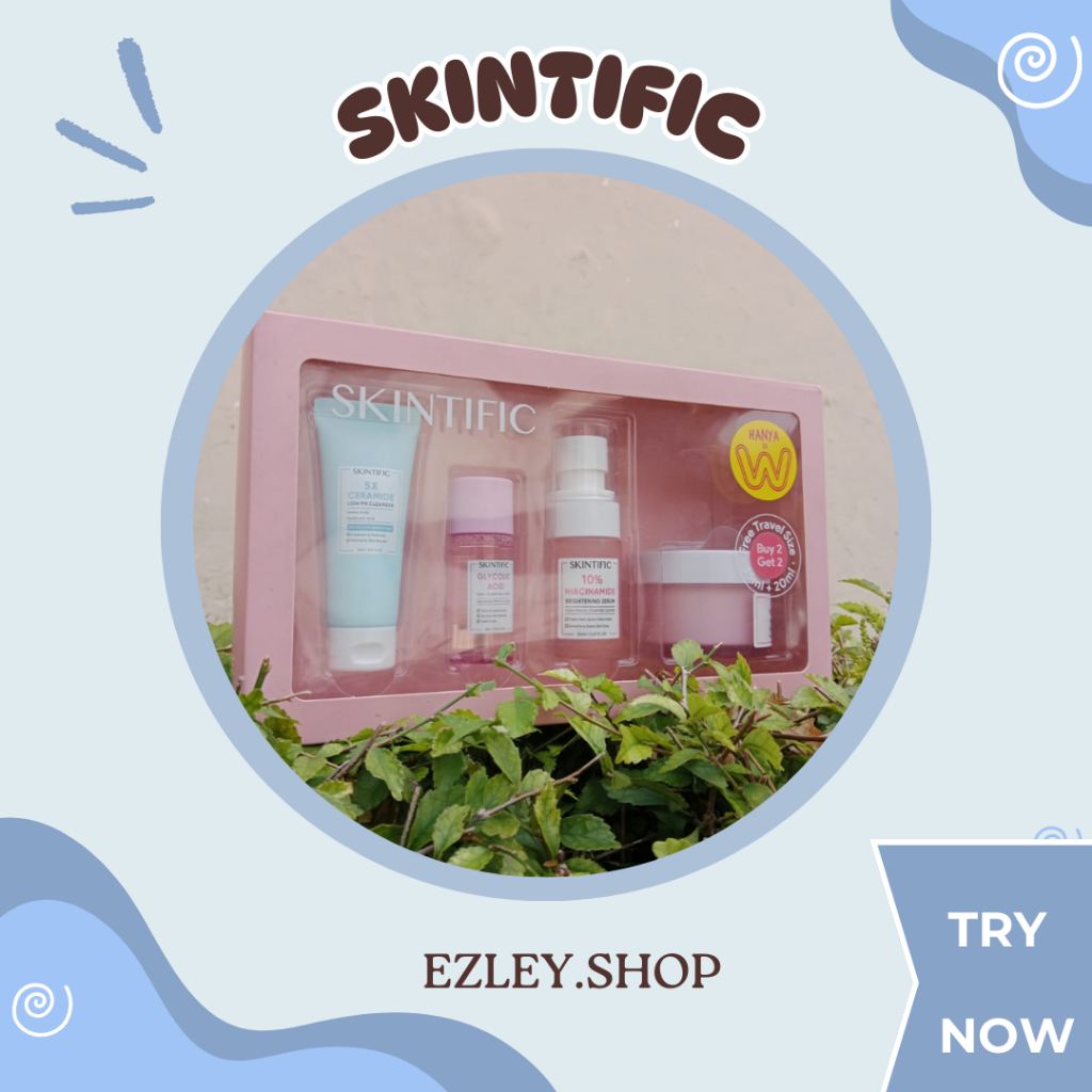 EZLEY.SHOP - SKINTIFIC 4pcs - Tampil Lebih Cerah dan Sehat dengan Paket Lengkap Skintific 4PCS – Sol