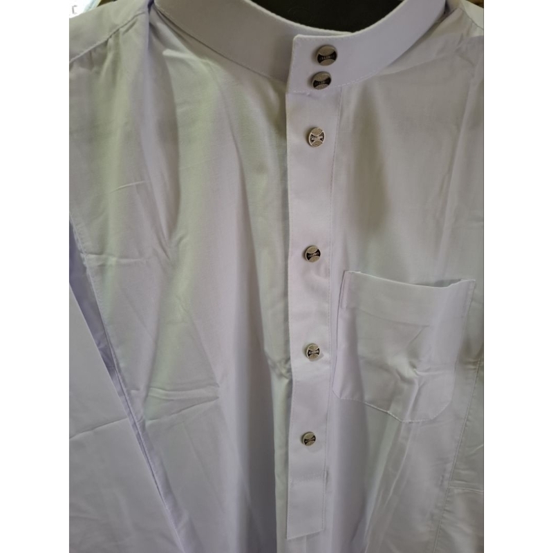 GAMIS PUTIH PRIA / JUBAH PUTIH PRIA ALLEBAS CUFF