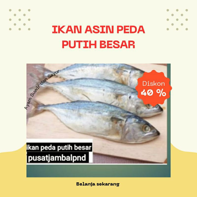 

Ikan Asin Peda Kembung Putih