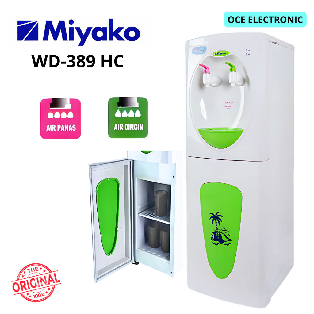 DISPENSER MIYAKO WD-389HC PANAS & DINGIN (GALON ATAS)