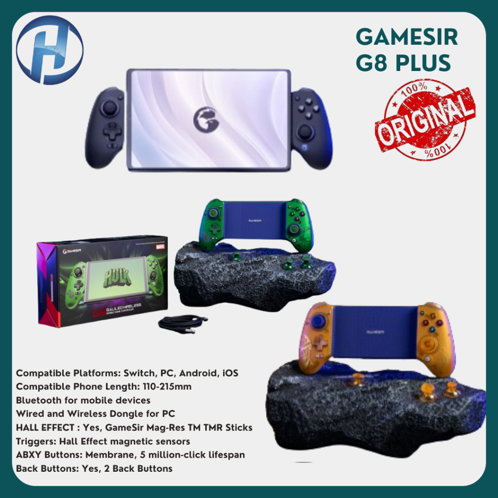 GameSir G8+ Plus Galileo Bluetooth Gamepad Controller Hall Effect Stick Multi-Platform