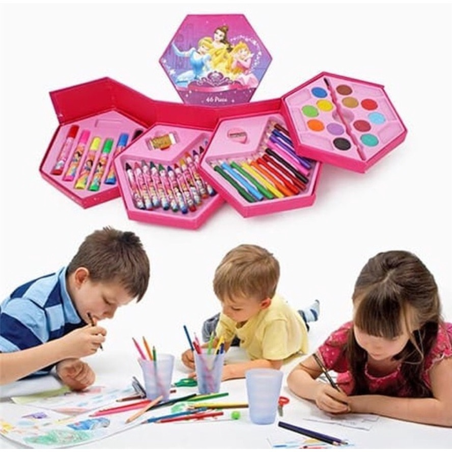 

CRAYON SET 4 TINGKAT ISI 46 PCS