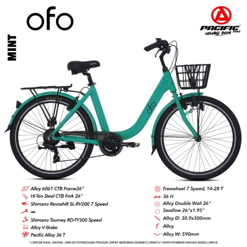 Sepeda Ctb 26 Pcf Ofo 7speed