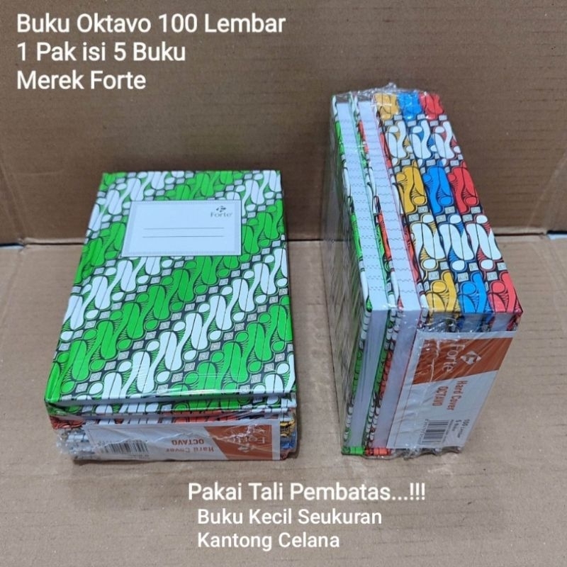 

1 Pak Buku Oktavo Kecil 100 lembar isi 5 Buku / Buku Kecil