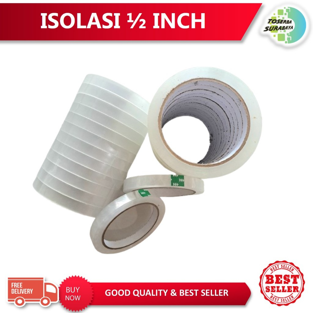 

Isolasi 1/2 inch Seven Star (Solatip) Kualitas Super Rekat