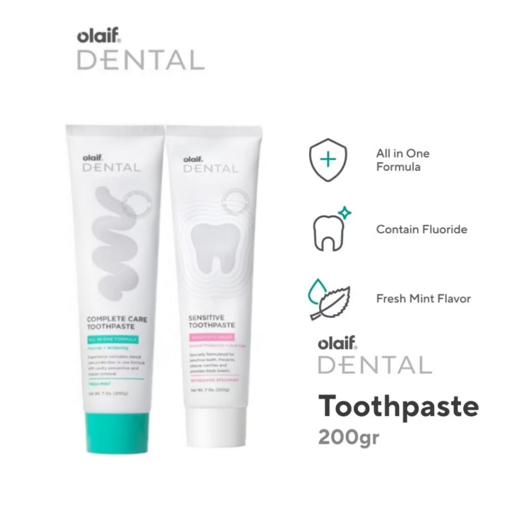 OLAIF Toothpaste Complete Care & Sensitive Toothpaste - Pasta Gigi