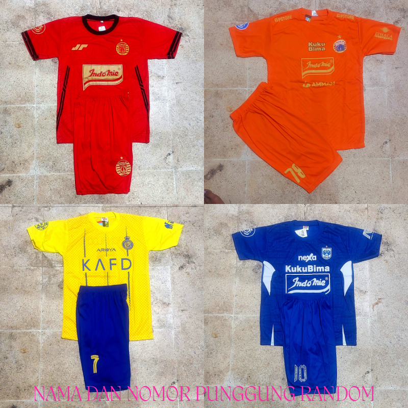 SETELAN BAJU BOLA ANAK PERSIA/JERSEY BOLA AL NSSR/SETELAN BOLA PSIS SEMARANG