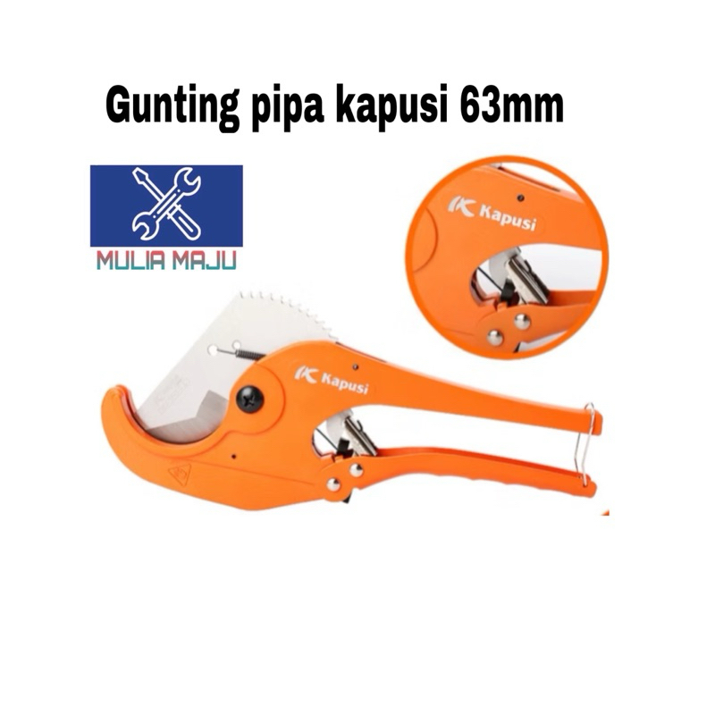 GUNTING PIPA PVC 63mm HEAVY DUTY PVC CUTTER 2.5inch kapusi /gunting pipa pvc