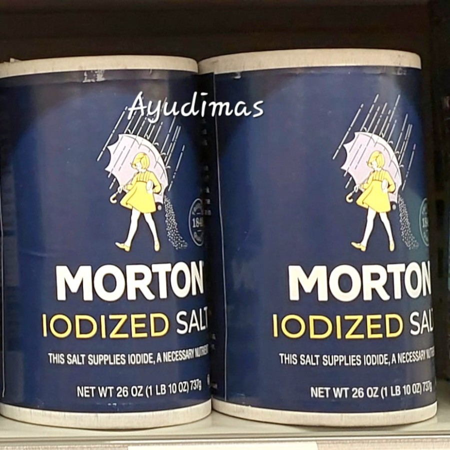 

Morton Iodized Table Salt - Garam ber Yodium