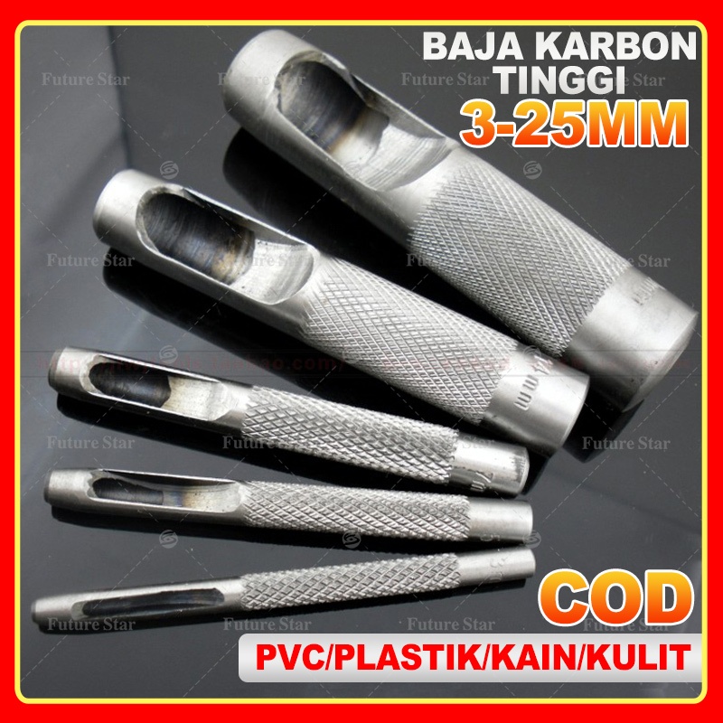 

Bestir Alat Pelubang Pembolong Hollow Punch 3mm -25mm Untuk Kulit Kardus Plat Besi