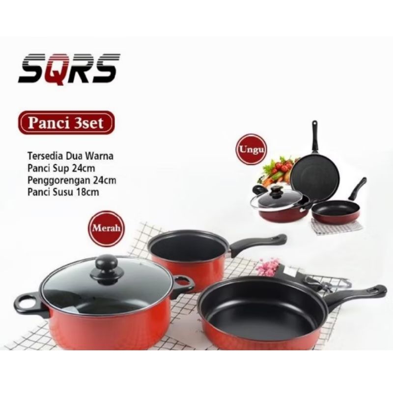 panci set3 in1panci telfon wajan 3in1 panci anti lengket