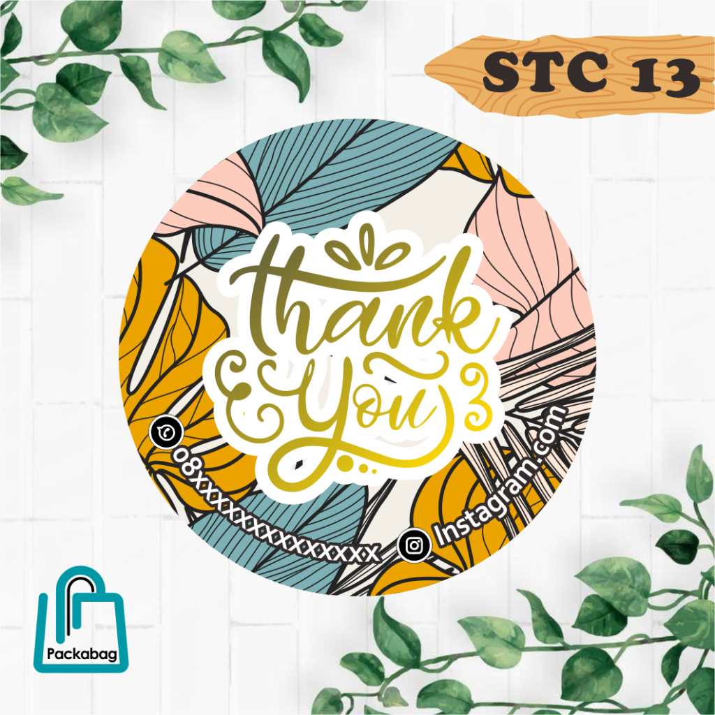 

STICKER THANKYOU CARD MURAH - STC CUSTOM