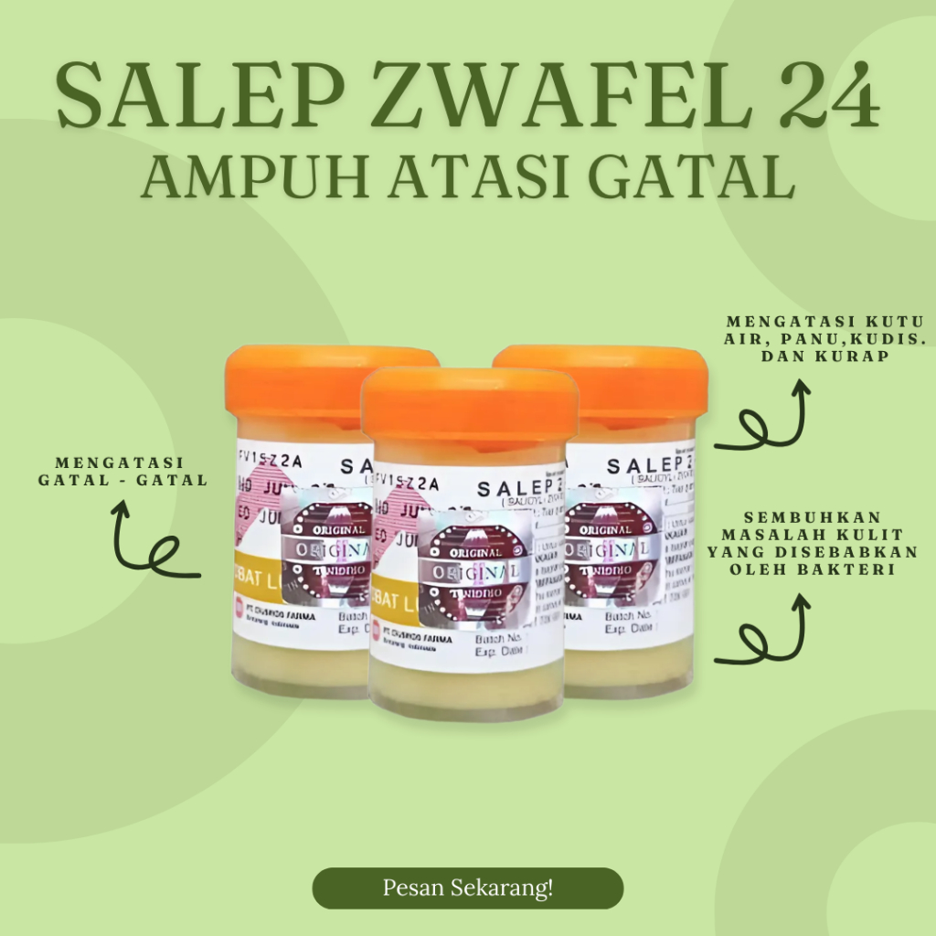 Obat Salep Zwafel  24 Belerang Sulfur 100% Original BPOM