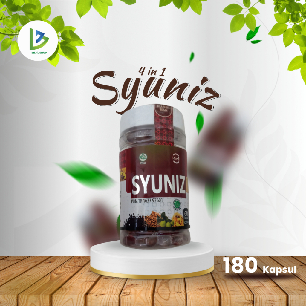 SYUNIZ 4 in 1 isi 180 Kapsul - Habbatussauda Zaitun Propolis Syuniz 180 Kapsul