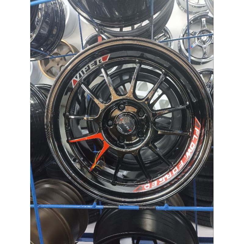 velg mobil venom viper R18 black chrome
