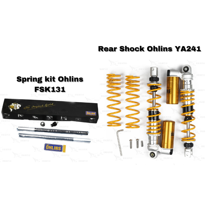 Paket Per Shock Shockbreaker Depan Shock Belakang Front Fork Spring Kit + Shock Belakang Ohlins Yama