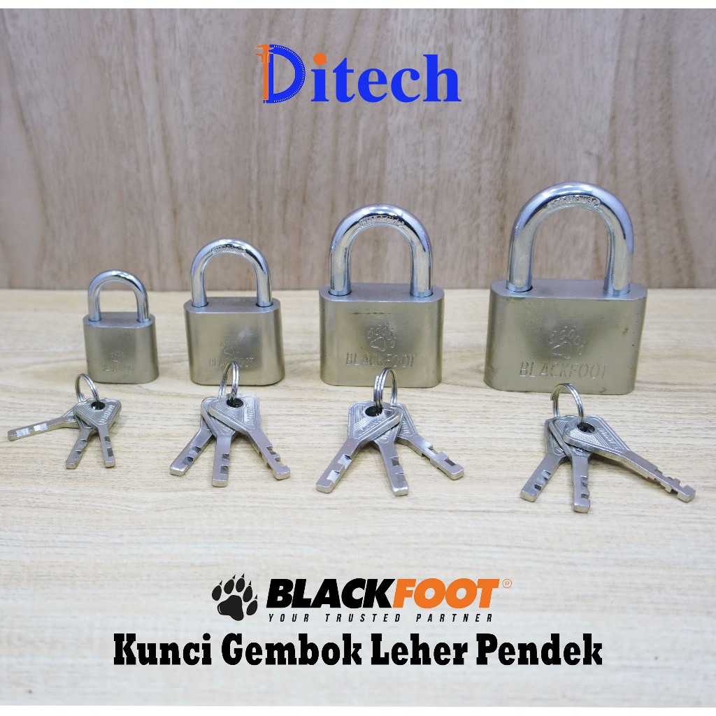 GEMBOK BLACKFOOT LEHER PENDEK/ GEMBOK RUMAH / GEMBOK ANTI MALING