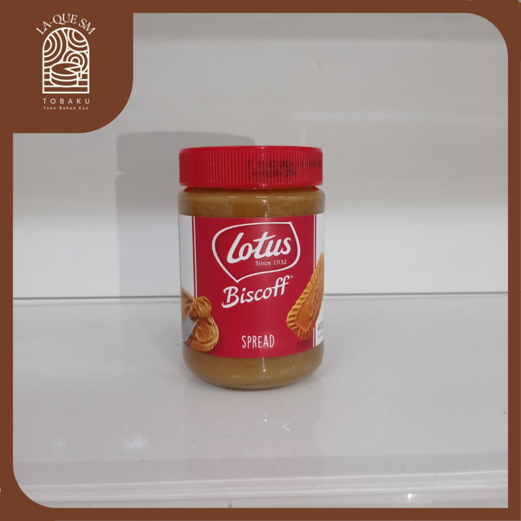

Tobaku LA-QUE SM | Lotus Biscoff Spread Smooth Crunchy 400gr / Selai Olesan Rasa Kacang