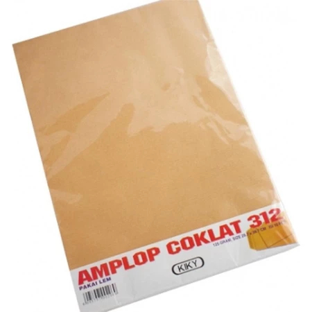 

TBMO AMPLOP COKLAT LEM 312 @10 KIKI 624621312 (200)