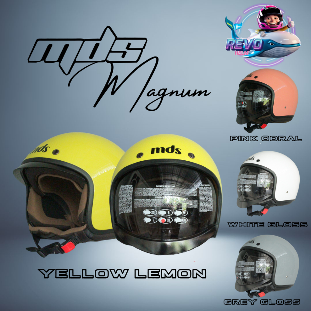 HELM MDS MAGNUM SOLID, HELM WANITA & HELM PRIA, HELM HALF FACE, HELM MDS ORIGINAL 100% ASLI