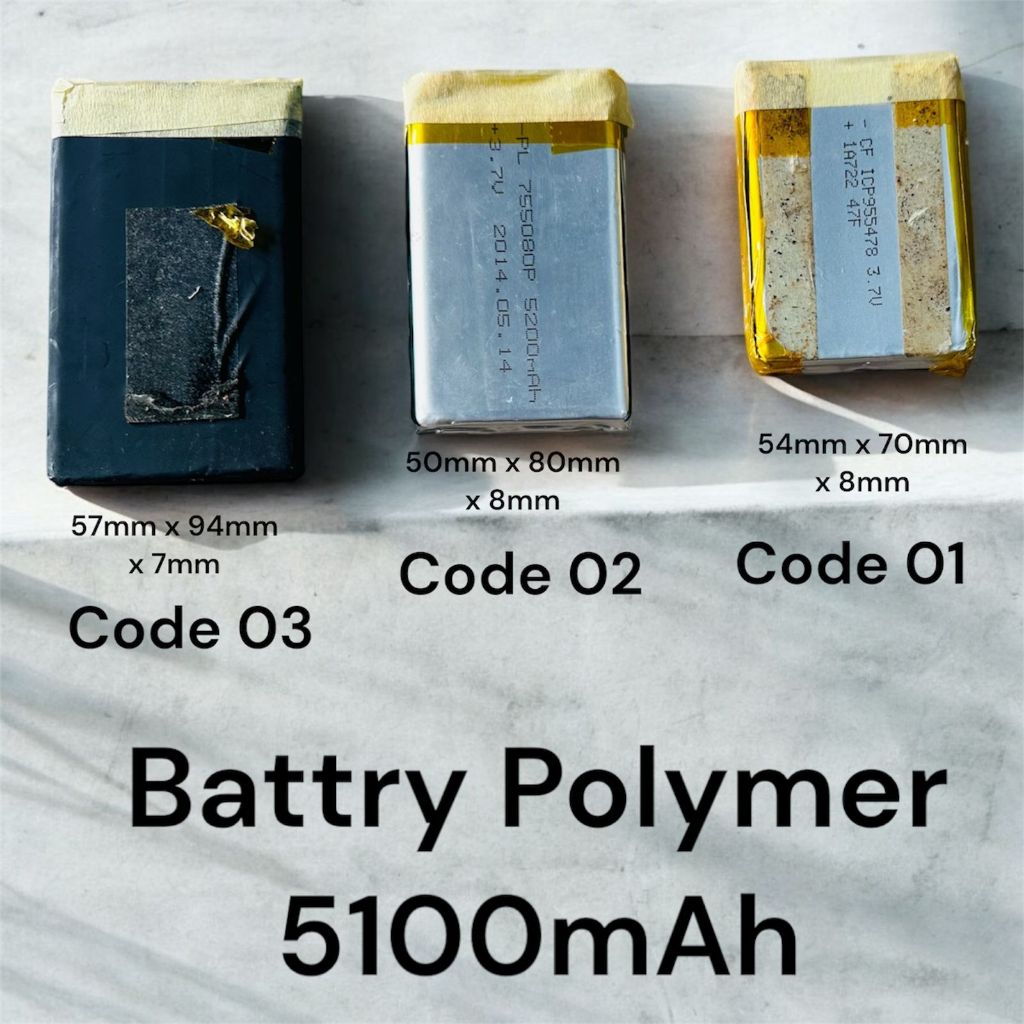 Batre Baterai Batrai Polymer Polimer Lithium Original 5100mAh  Termurah 100% Copotan NORMAL