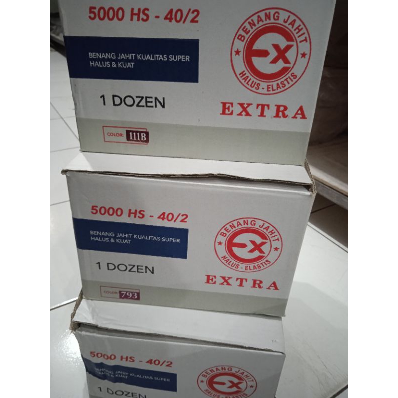 Benang jahit extra 5000yrd perlusin