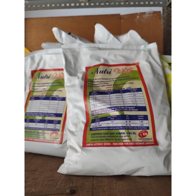 NUTRI WHITE SUSU PENGGANTI INDUK HEWAN SUSU NUTRI WHITE 10 PACK