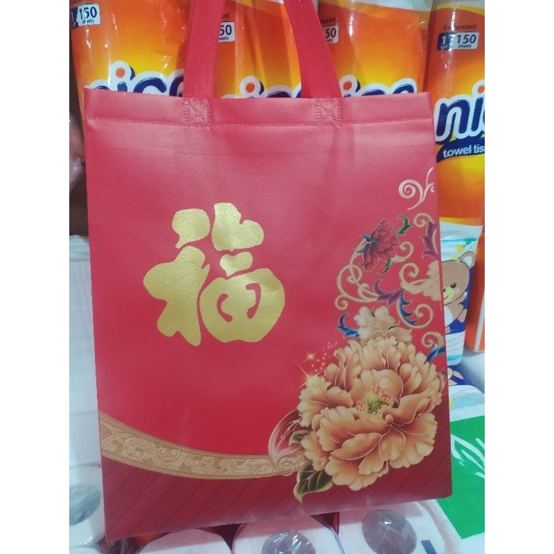 

tas kain Imlek bahan laminating isi 1 pcs new hoki