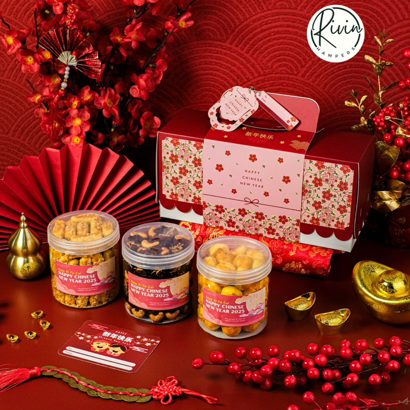 

Hampers Chinese New Year isi 3 toples tabung / Bingkisan Parsel Parcel Tahun Baru Imlek -LUCKY-