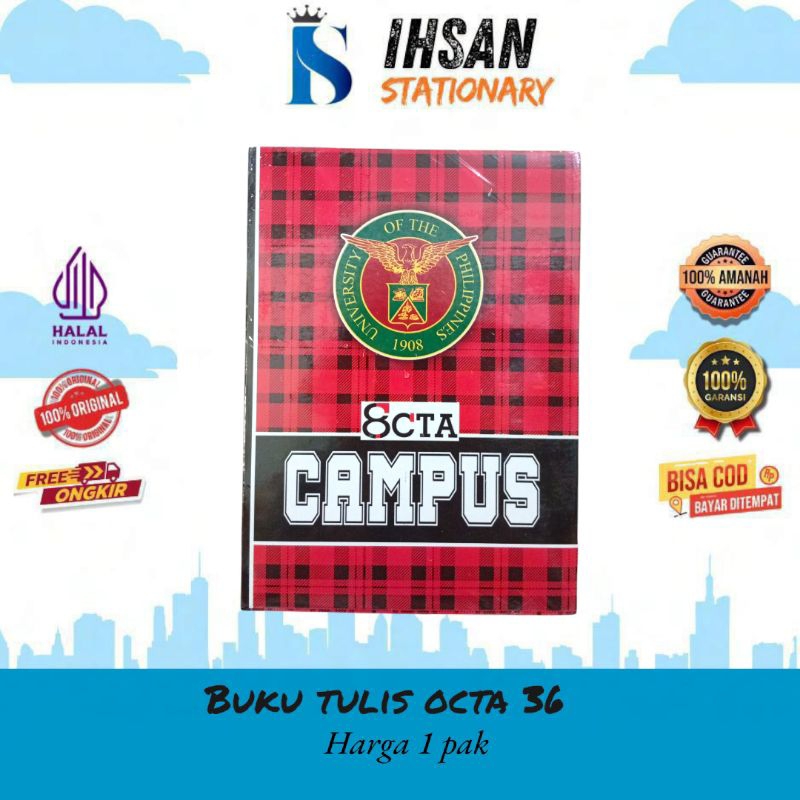 

RK Buku Tulis octa Campus Isi 36 Lembar (1 Pack)