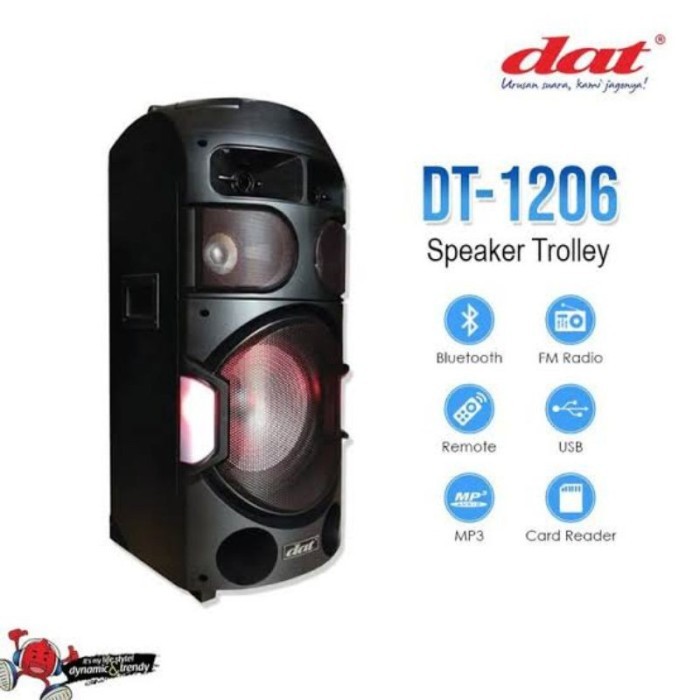 SPEAKER PORTABLE WIRELLES DAT DT-1206 12INCH ORIGINAL