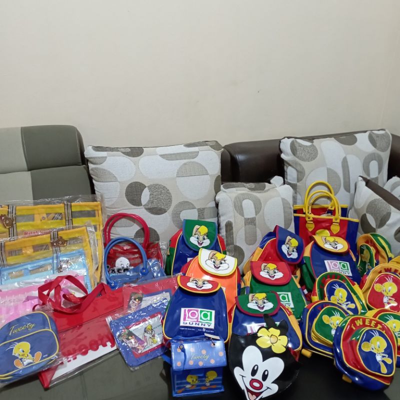 (SALE LAST STOCK) Tas Anak Sekolah Jadul | Generasi 90an | Vintage Bag | Tweety | Lola Bunny | Rilak